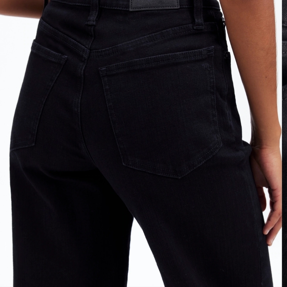 Madewell The Petite Perfect Vintage Wide-Leg Jean NM902 Size 28P NWT Black - Picture 4 of 9